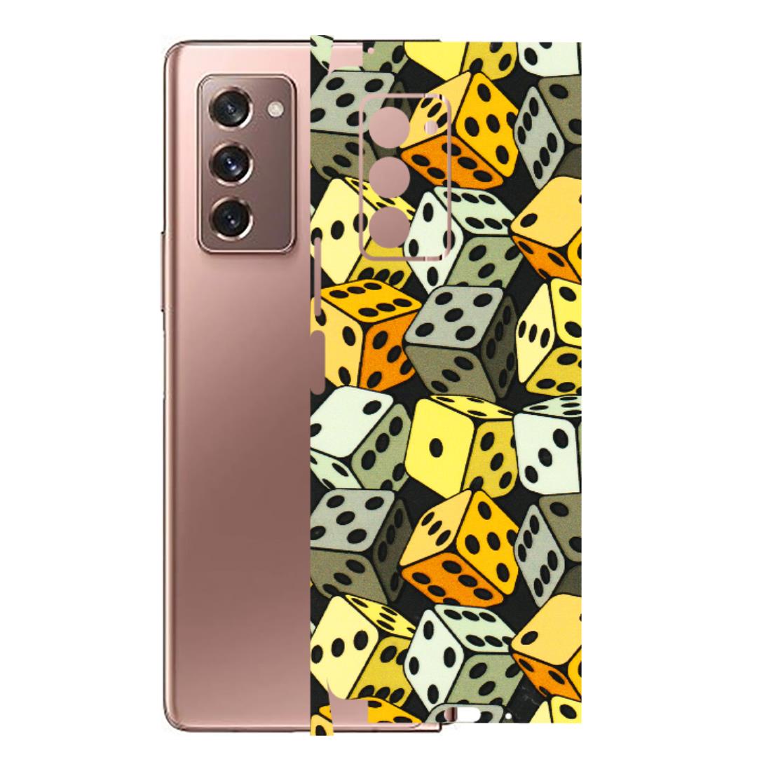 Samsung M/F/Note/Flip and C Phone Skins (All Models) - Dices Of Life - 3D Embossed Finish (L-04) Samsung Galaxy Z Fold 2
