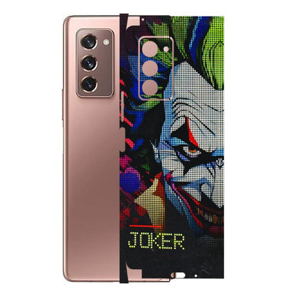 Samsung M/F/Note/Flip and C Phone Skins (All Models) - Joker Dot Matrix - 3D Embossed Finish (L-08) Samsung Galaxy Z Fold 2