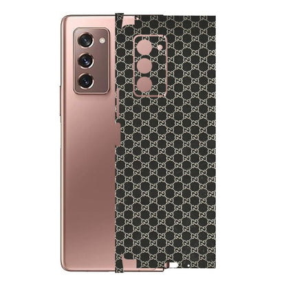 Samsung M/F/Note/Flip and C Phone Skins (All Models) - Black G Print - 3D Embossed Finish (L-109) Samsung Galaxy Z Fold 2