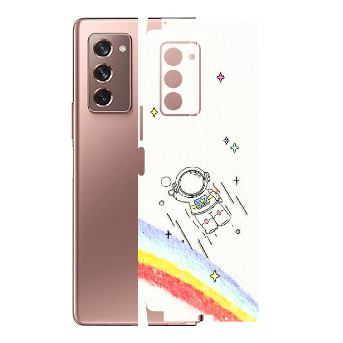 Samsung M/F/Note/Flip and C Phone Skins (All Models) - Milkyway Astronaut - 3D Embossed Finish (L-110) Samsung Galaxy Z Fold 2