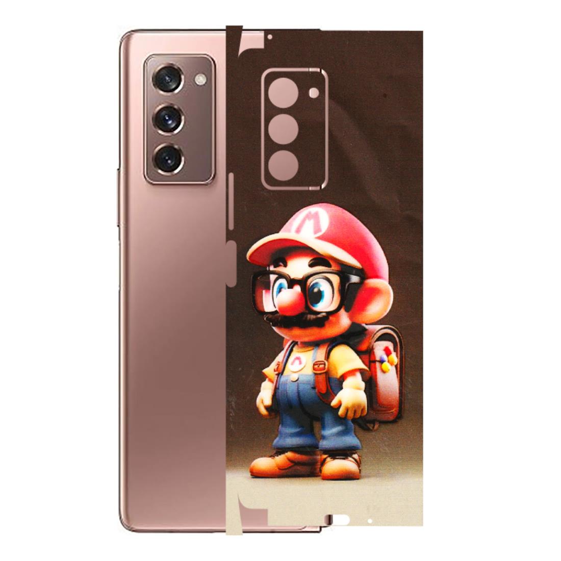 Samsung M/F/Note/Flip and C Phone Skins (All Models) - Little Mario - 3D Embossed Finish (L-119) Samsung Galaxy Z Fold 2