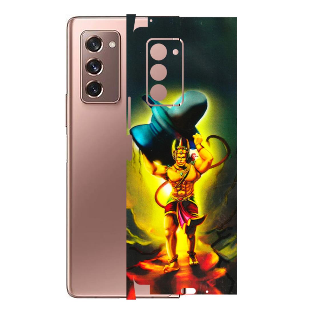 Samsung M/F/Note/Flip and C Phone Skins (All Models) - Hanuman Ji - 3D Embossed Finish (L-128) Samsung Galaxy Z Fold 2