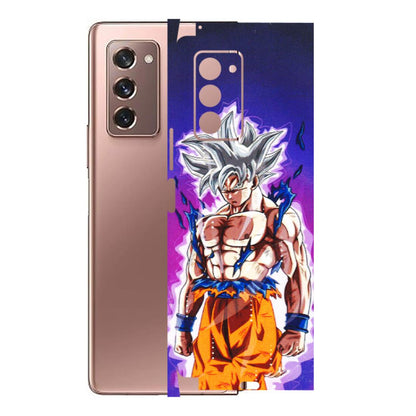 Samsung M/F/Note/Flip and C Phone Skins (All Models) - Goku Purple Anime - 3D Embossed Finish (L-147) Samsung Galaxy Z Fold 2