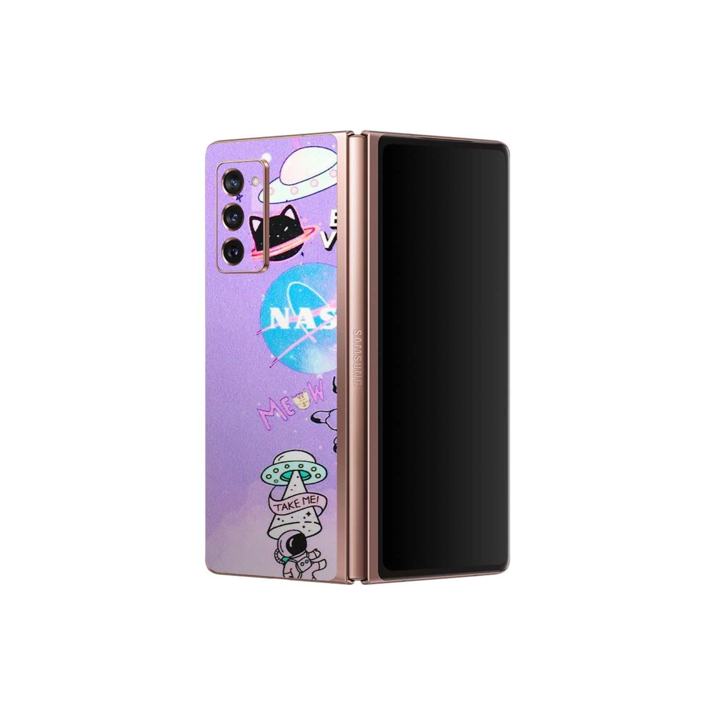 Samsung M/F/Note/Flip and C Phone Skins (All Models) - I Need My Nasa Skin - 3D Embossed Finish (L-149) Samsung Galaxy Z Fold 2