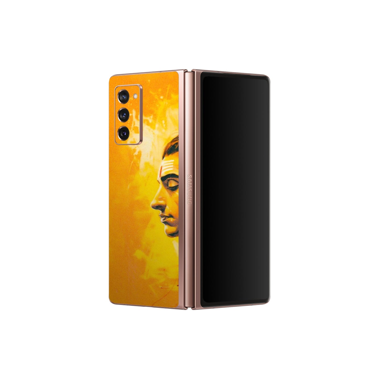 Samsung M/F/Note/Flip and C Phone Skins (All Models) - Shiv Shakti - 3D Embossed Finish (L-14) Samsung Galaxy Z Fold 2