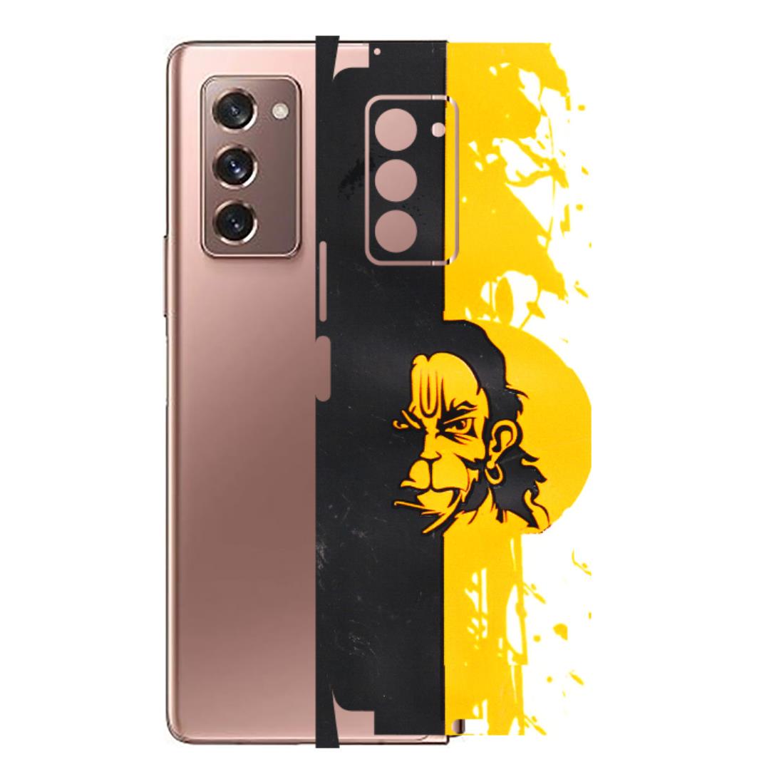 Samsung M/F/Note/Flip and C Phone Skins (All Models) - Bajrangbali - 3D Embossed Finish (L-151) Samsung Galaxy Z Fold 2