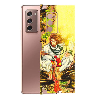 Samsung M/F/Note/Flip and C Phone Skins (All Models) - Lord Hanuman - 3D Embossed Finish (L-152) Samsung Galaxy Z Fold 2