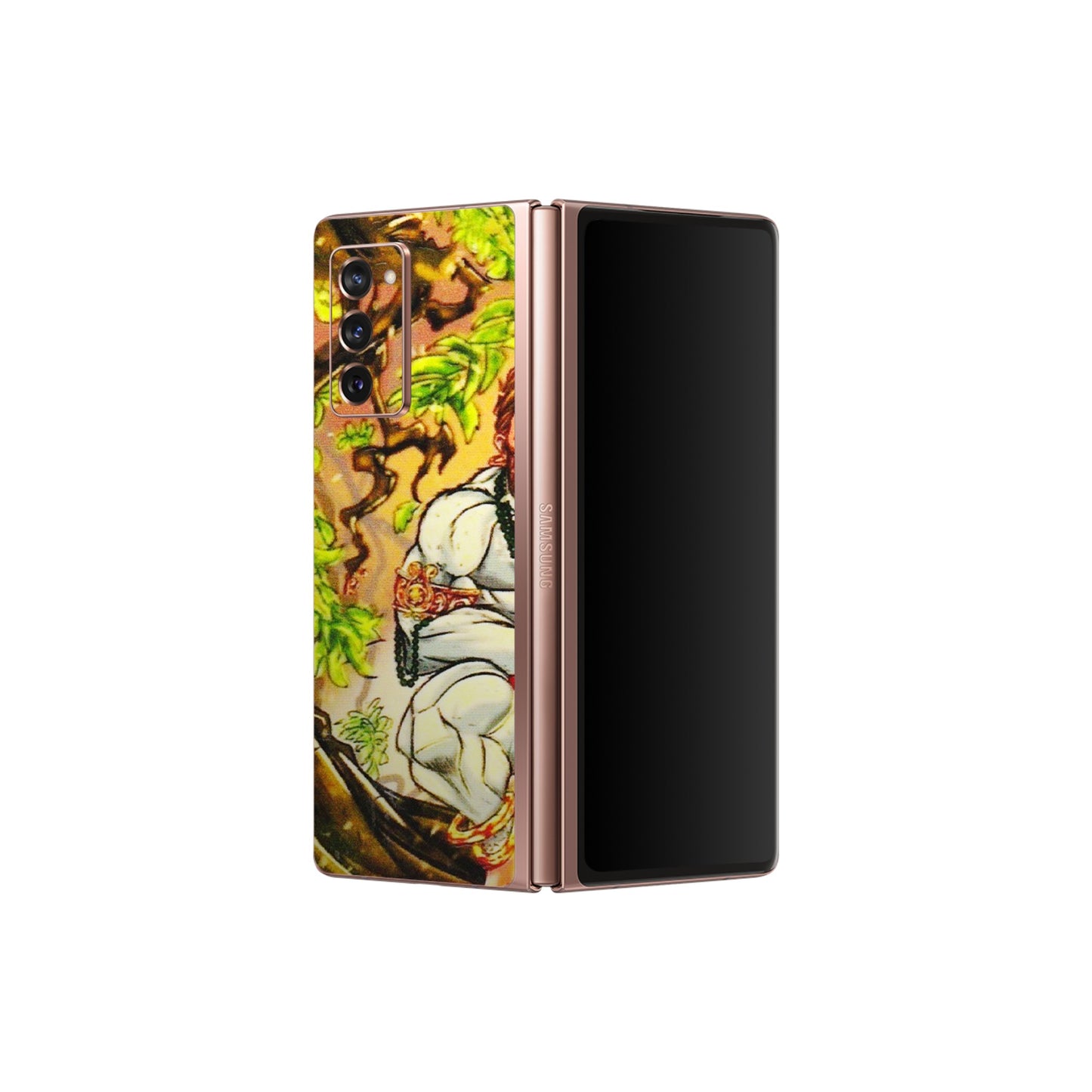 Samsung M/F/Note/Flip and C Phone Skins (All Models) - Lord Hanuman - 3D Embossed Finish (L-152) Samsung Galaxy Z Fold 2