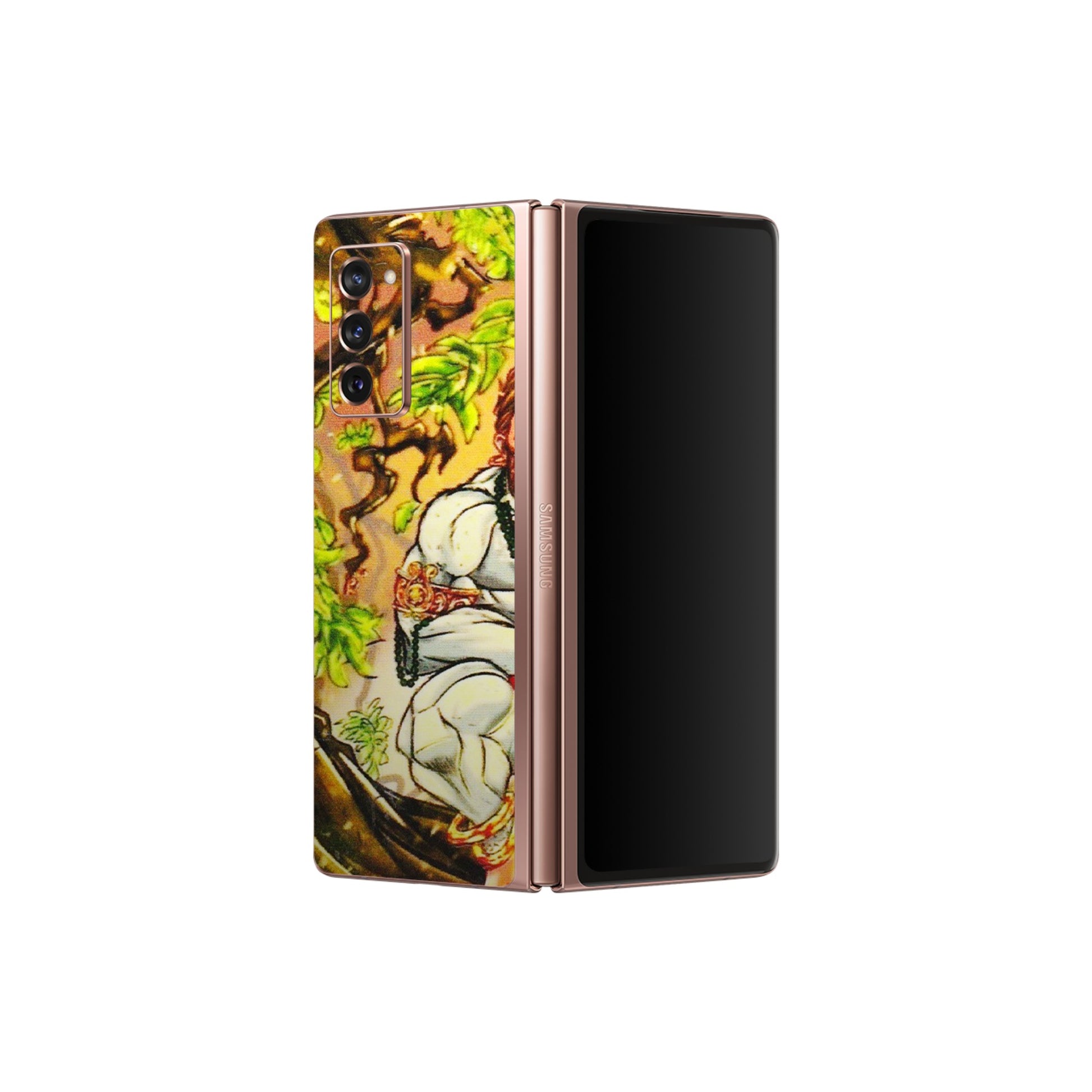 Samsung M/F/Note/Flip and C Phone Skins (All Models) - Lord Hanuman - 3D Embossed Finish (L-152) Samsung Galaxy Z Fold 2