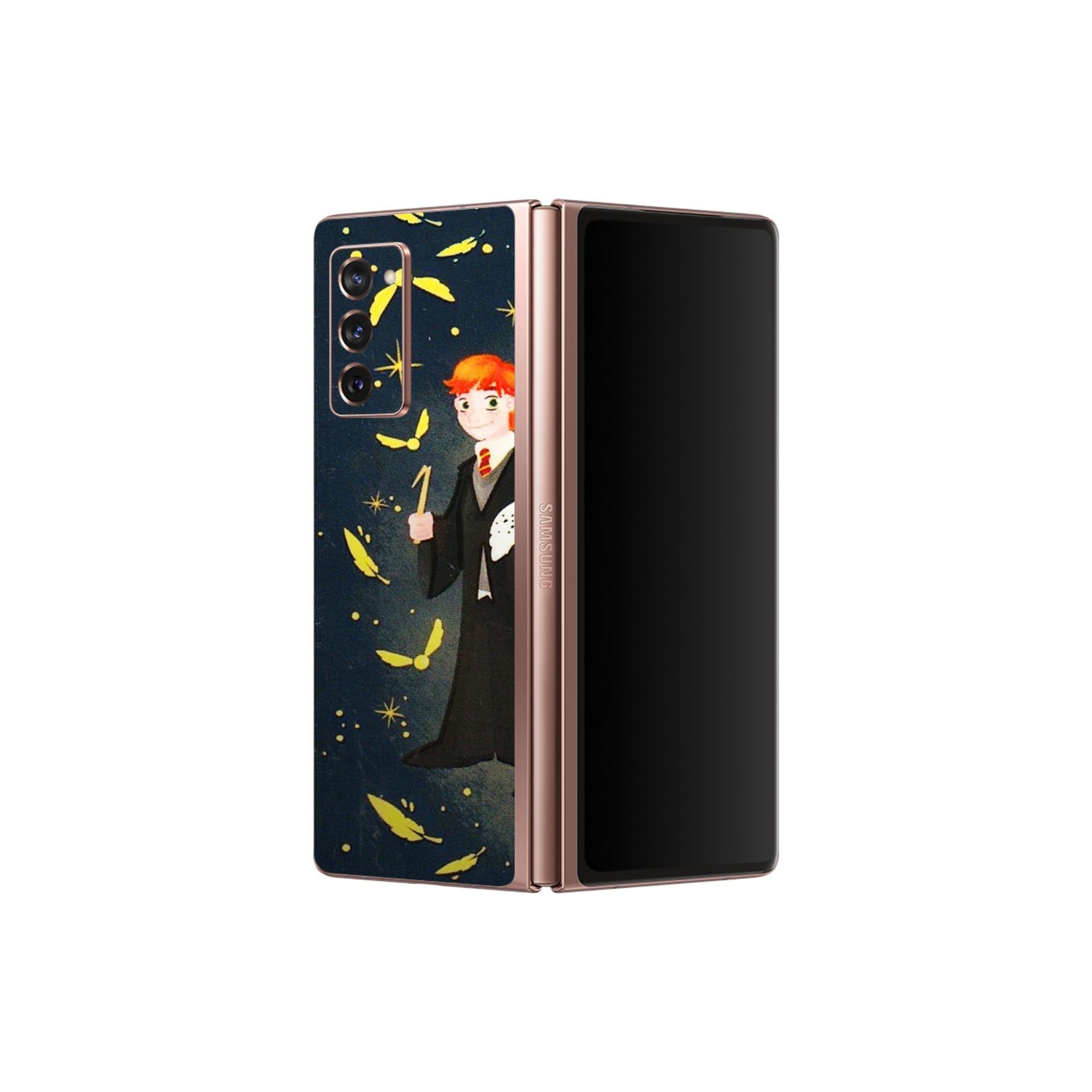 Samsung M/F/Note/Flip and C Phone Skins (All Models) - Harry Potter - 3D Embossed Finish (L-183) Samsung Galaxy Z Fold 2
