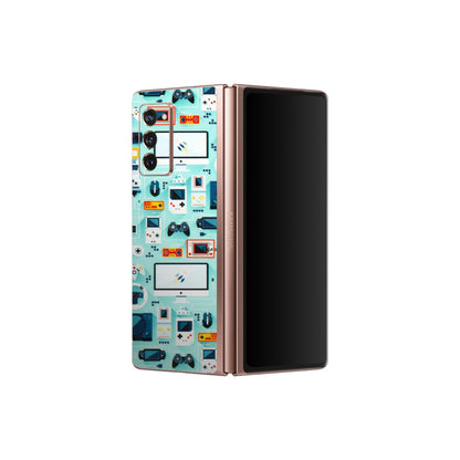 Samsung M/F/Note/Flip and C Phone Skins (All Models) - Gadgets Doodle - 3D Embossed Finish (L-184) Samsung Galaxy Z Fold 2