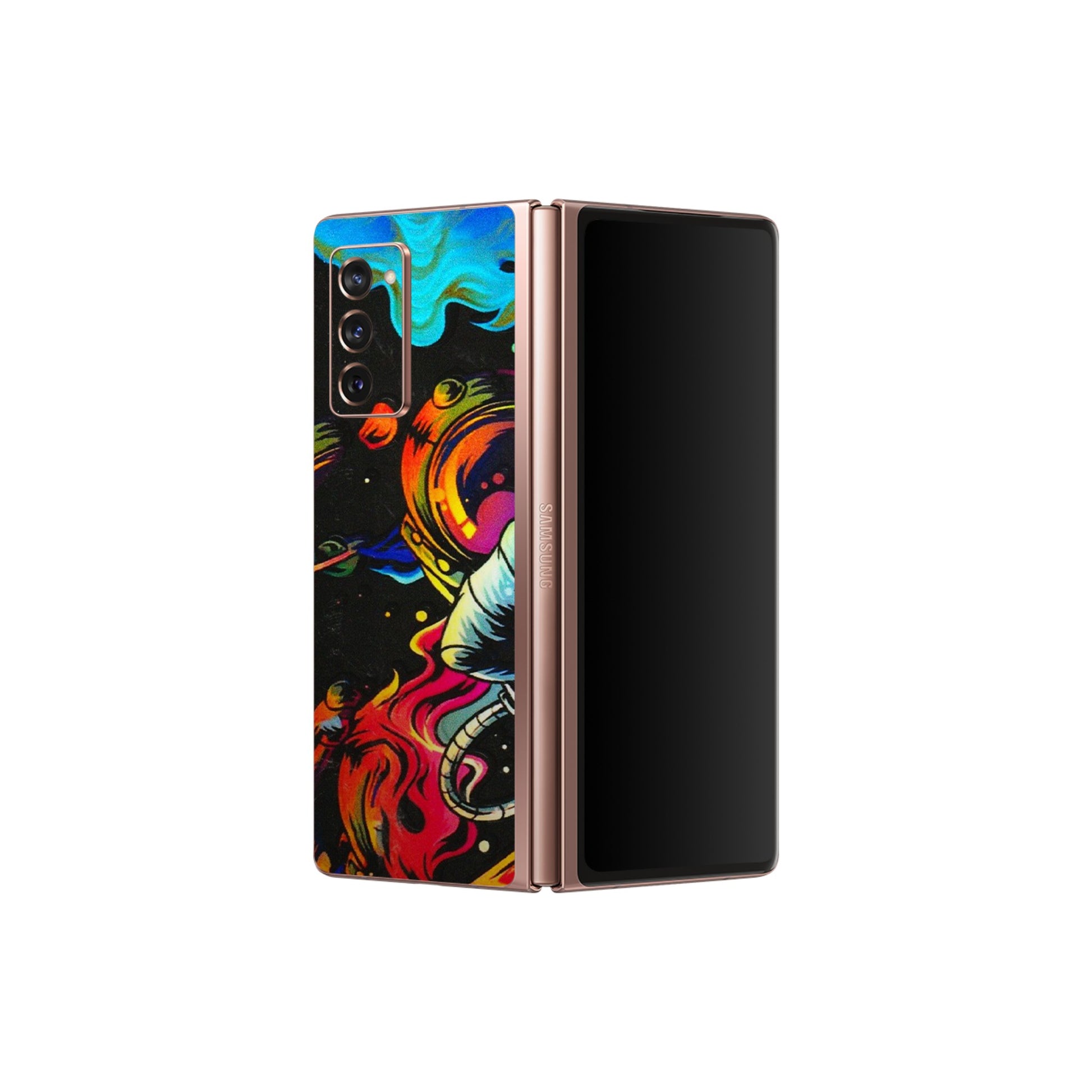 Samsung M/F/Note/Flip and C Phone Skins (All Models) - Astronaut Dope - 3D Embossed Finish (L-191) Samsung Galaxy Z Fold 2