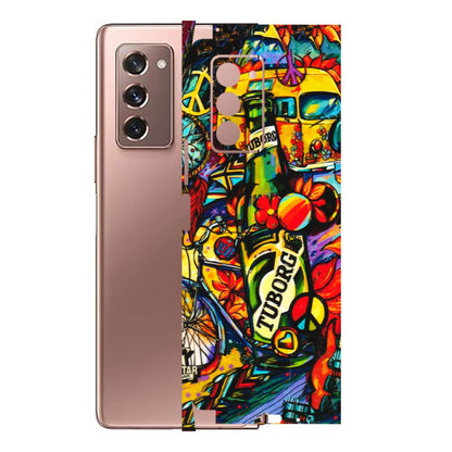 Samsung M/F/Note/Flip and C Phone Skins (All Models) - Cool Beer Bottle - 3D Embossed Finish (L-193) Samsung Galaxy Z Fold 2