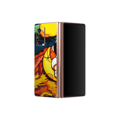 Samsung M/F/Note/Flip and C Phone Skins (All Models) - Baby Astronaut - 3D Embossed Finish (L-197) Samsung Galaxy Z Fold 2