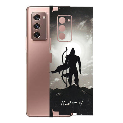 Samsung M/F/Note/Flip and C Phone Skins (All Models) - Jai Siya Ram - 3D Embossed Finish (L-200) Samsung Galaxy Z Fold 2