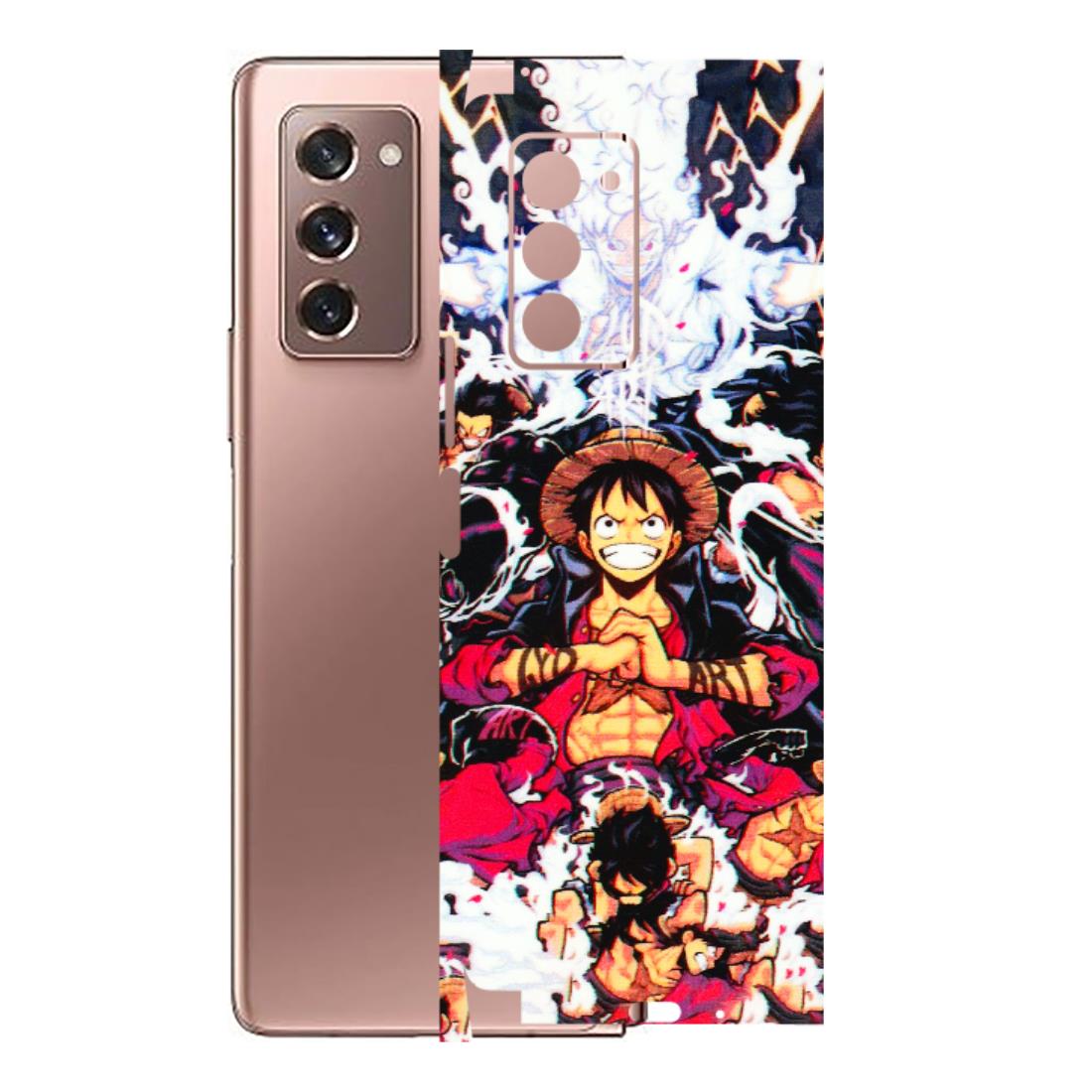 Samsung M/F/Note/Flip and C Phone Skins (All Models) - Luffy Anime Character - 3D Embossed Finish (L-203) Samsung Galaxy Z Fold 2
