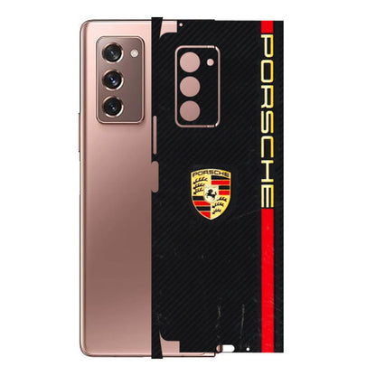 Samsung M/F/Note/Flip and C Phone Skins (All Models) - Premium Porsche - 3D Embossed Finish (L-225) Samsung Galaxy Z Fold 2