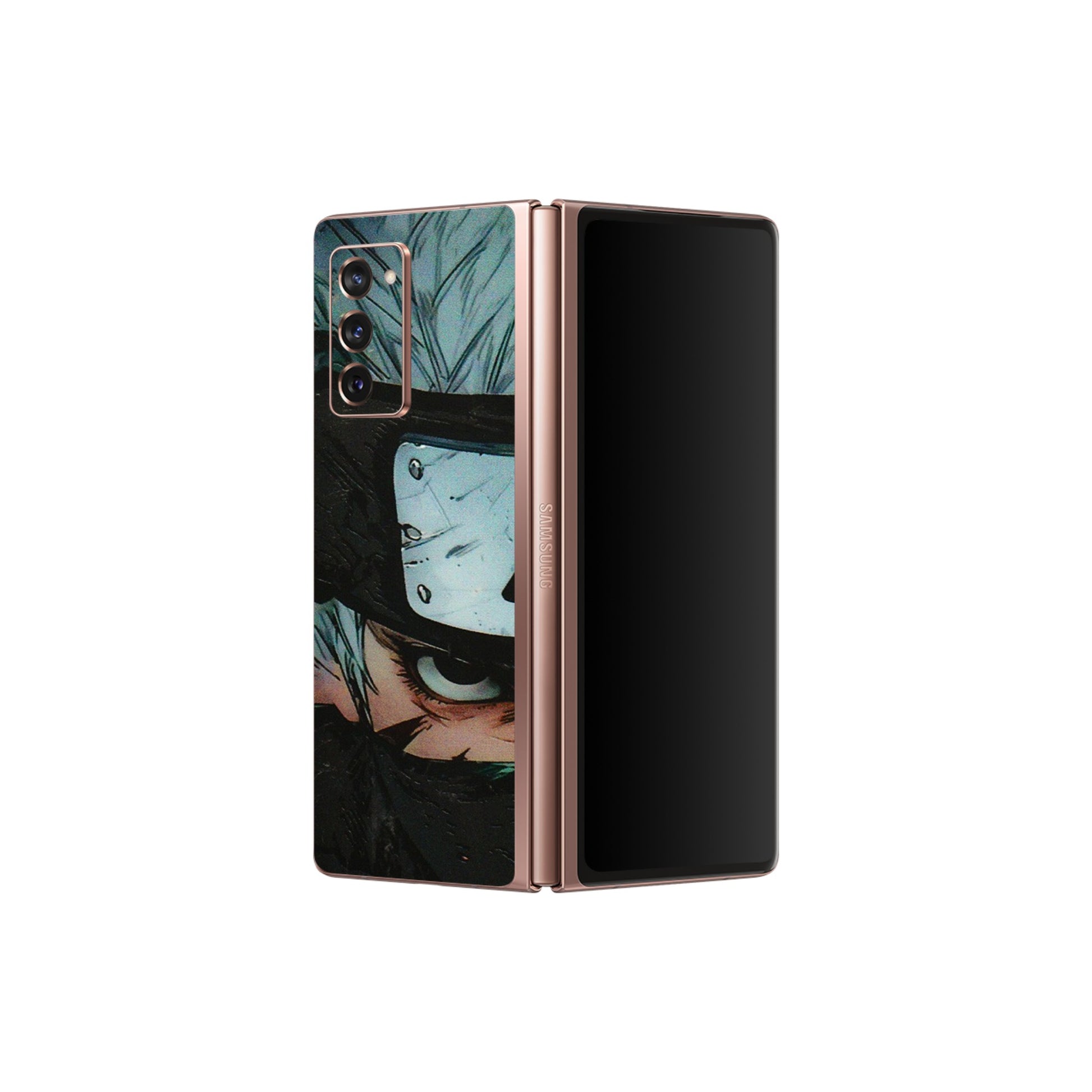 Samsung M/F/Note/Flip and C Phone Skins (All Models) - Kakashi Red Eye Focus - 3D Embossed Finish (L-227) Samsung Galaxy Z Fold 2