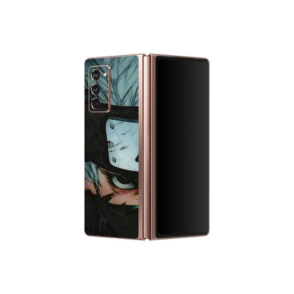 Samsung M/F/Note/Flip and C Phone Skins (All Models) - Kakashi Red Eye Focus - 3D Embossed Finish (L-227) Samsung Galaxy Z Fold 2