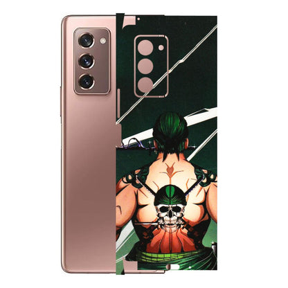 Samsung M/F/Note/Flip and C Phone Skins (All Models) - Zoro Anime - 3D Embossed Finish (L-23) Samsung Galaxy Z Fold 2