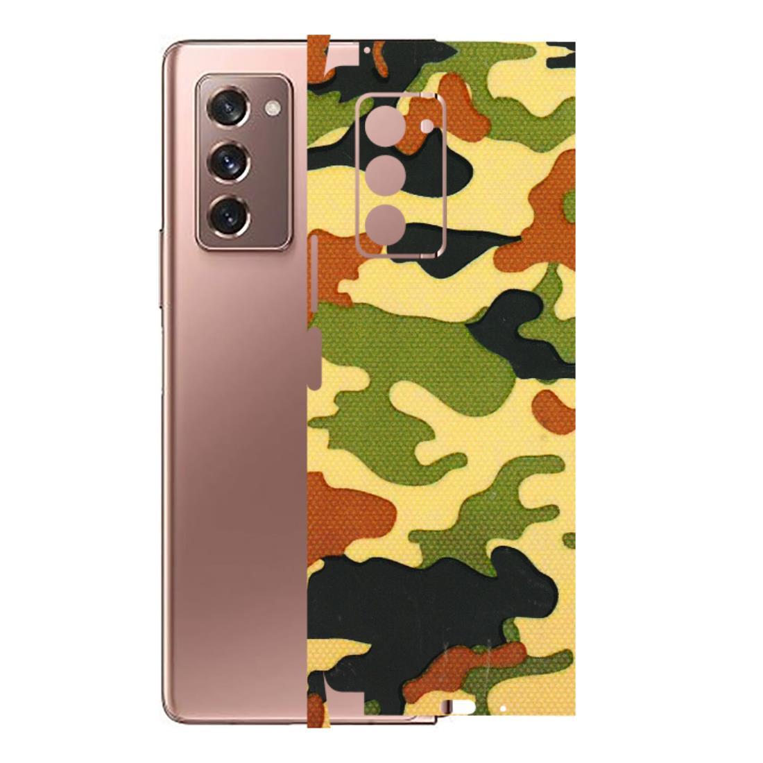 Samsung M/F/Note/Flip and C Phone Skins (All Models) - Indian Military - 3D Embossed Finish (L-234) Samsung Galaxy Z Fold 2