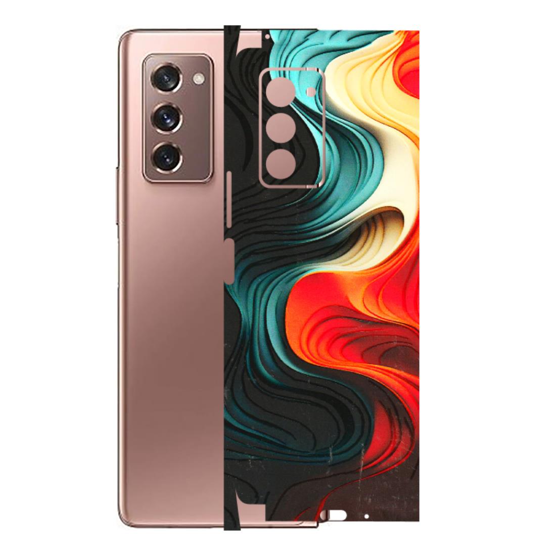Samsung M/F/Note/Flip and C Phone Skins (All Models) - The Silky Swirl - 3D Embossed Finish (L-240) Samsung Galaxy Z Fold 2