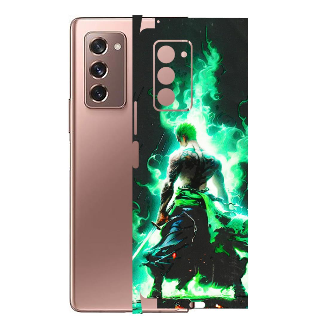 Samsung M/F/Note/Flip and C Phone Skins (All Models) - Zoro Sword - 3D Embossed Finish (L-241) Samsung Galaxy Z Fold 2
