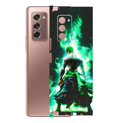 Samsung M/F/Note/Flip and C Phone Skins (All Models) - Zoro Sword - 3D Embossed Finish (L-241) Samsung Galaxy Z Fold 2