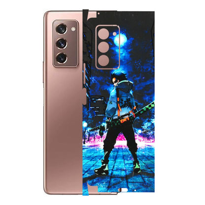 Samsung M/F/Note/Flip and C Phone Skins (All Models) - Demon Slayer Sword - 3D Embossed Finish (L-247) Samsung Galaxy Z Fold 2