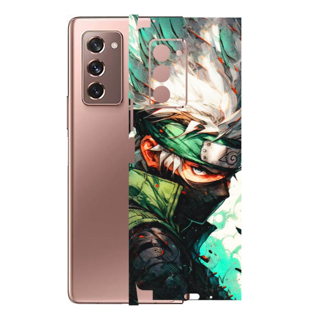 Samsung M/F/Note/Flip and C Phone Skins (All Models) - Kakashi Side Profile - 3D Embossed Finish (L-249) Samsung Galaxy Z Fold 2