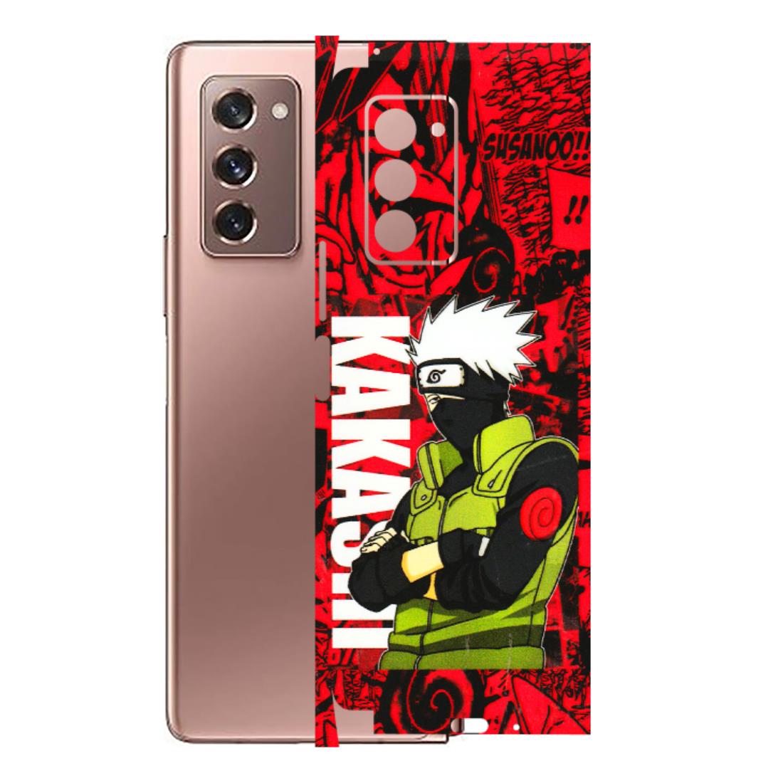 Samsung M/F/Note/Flip and C Phone Skins (All Models) - Kakashi Red Anime - 3D Embossed Finish (L-251) Samsung Galaxy Z Fold 2