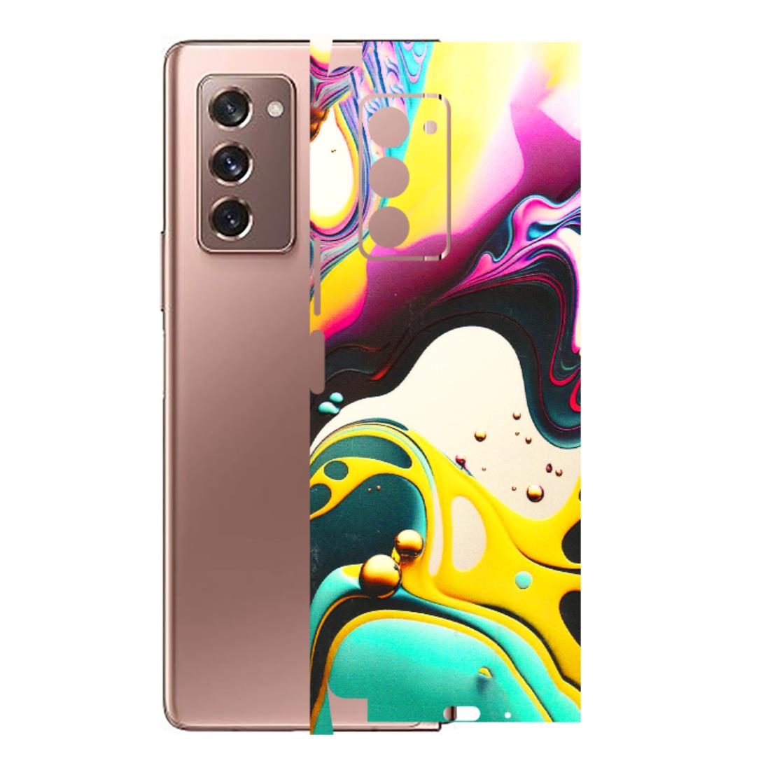 Samsung M/F/Note/Flip and C Phone Skins (All Models) - Multicolor Abstract pattern - 3D Embossed Finish (L-254) Samsung Galaxy Z Fold 2