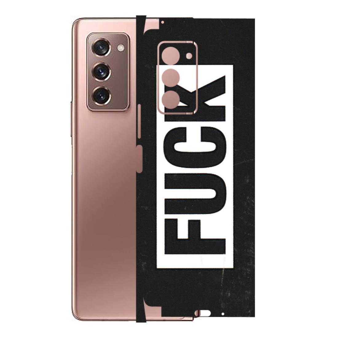Samsung M/F/Note/Flip and C Phone Skins (All Models) - The F Word - 3D Embossed Finish (L-255) Samsung Galaxy Z Fold 2