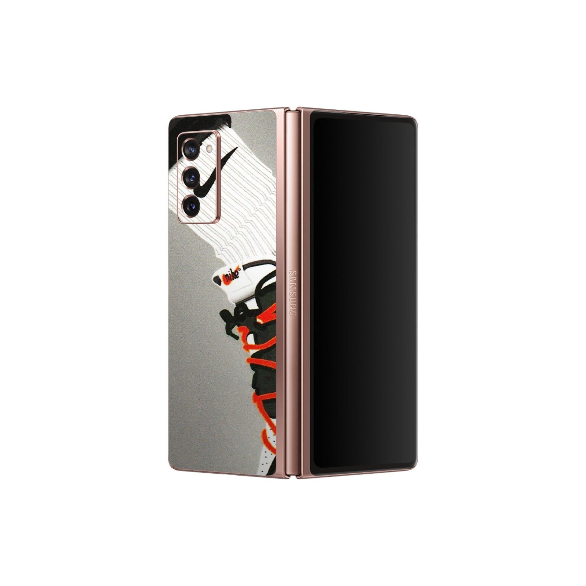 Samsung M/F/Note/Flip and C Phone Skins (All Models) - New Grey Sneaker - 3D Embossed Finish (L-261) Samsung Galaxy Z Fold 2