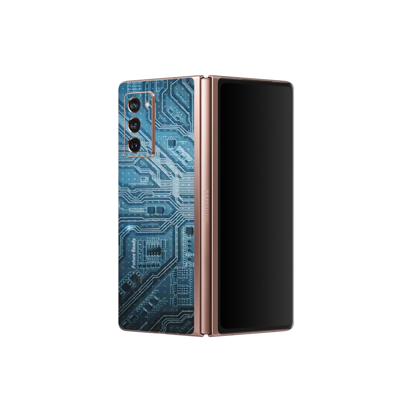 Samsung M/F/Note/Flip and C Phone Skins (All Models) - Original Circuit - 3D Embossed Finish (L-267) Samsung Galaxy Z Fold 2