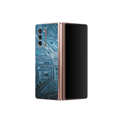 Samsung M/F/Note/Flip and C Phone Skins (All Models) - Original Circuit - 3D Embossed Finish (L-267) Samsung Galaxy Z Fold 2