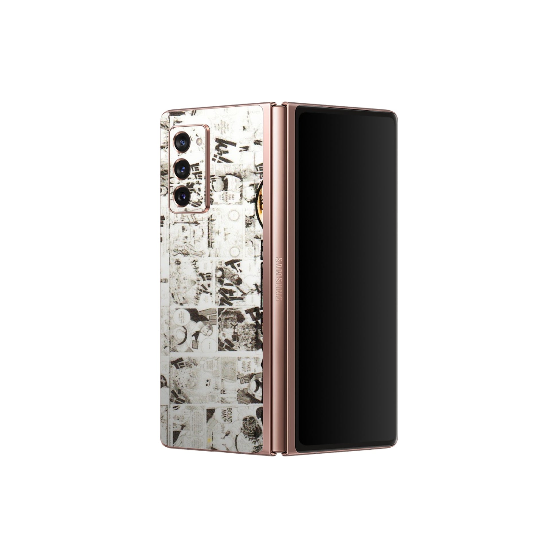 Samsung M/F/Note/Flip and C Phone Skins (All Models) - One Piece Manga - 3D Embossed Finish (L-26) Samsung Galaxy Z Fold 2
