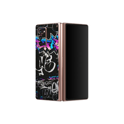 Samsung M/F/Note/Flip and C Phone Skins (All Models) - Graffiti Killer - 3D Embossed Finish (L-274) Samsung Galaxy Z Fold 2