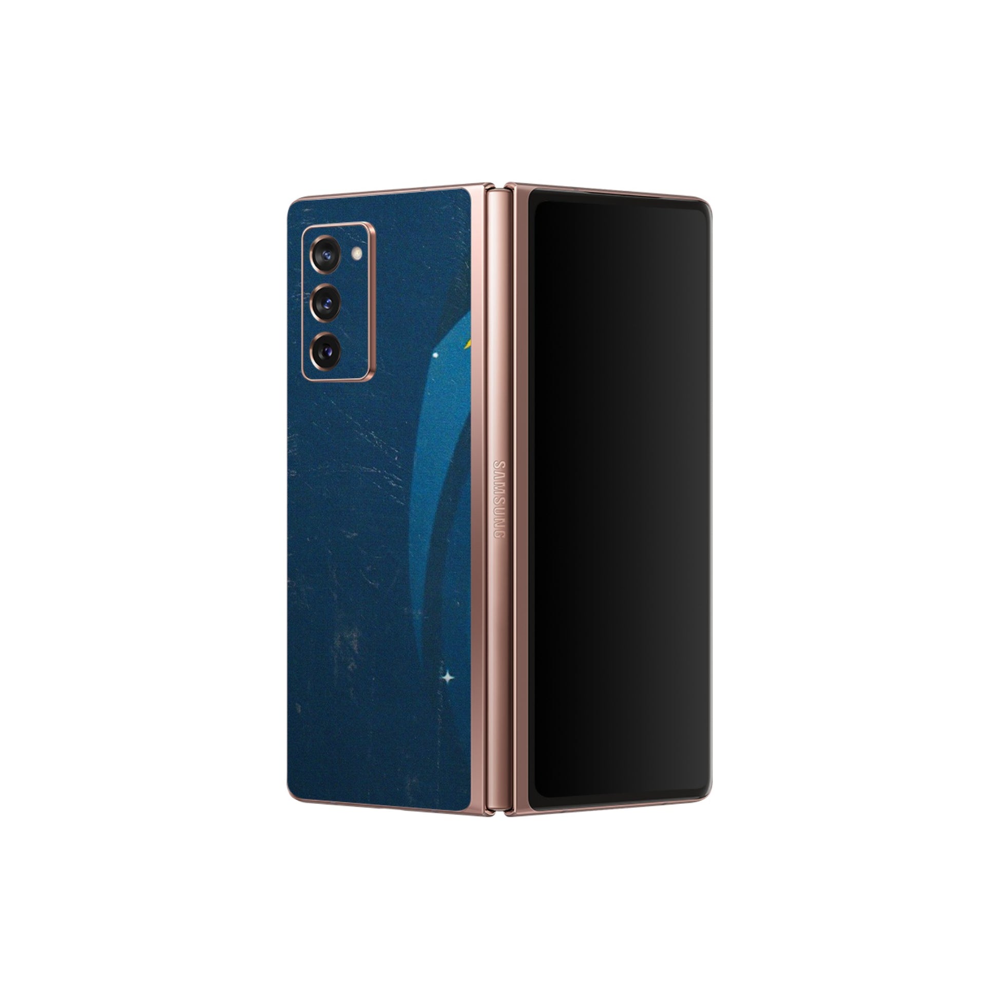 Samsung M/F/Note/Flip and C Phone Skins (All Models) - Apni Pahuch Upar Tak Hai - 3D Embossed Finish (L-276) Samsung Galaxy Z Fold 2