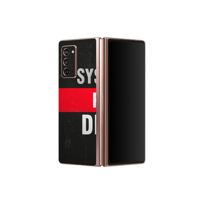 Samsung M/F/Note/Flip and C Phone Skins (All Models) - Systumm Phad Denge - 3D Embossed Finish (L-278) Samsung Galaxy Z Fold 2