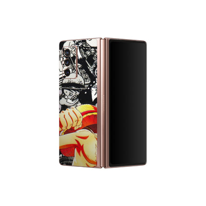 Samsung M/F/Note/Flip and C Phone Skins (All Models) - Anime Comics Games Doodles - 3D Embossed Finish (L-27) Samsung Galaxy Z Fold 2