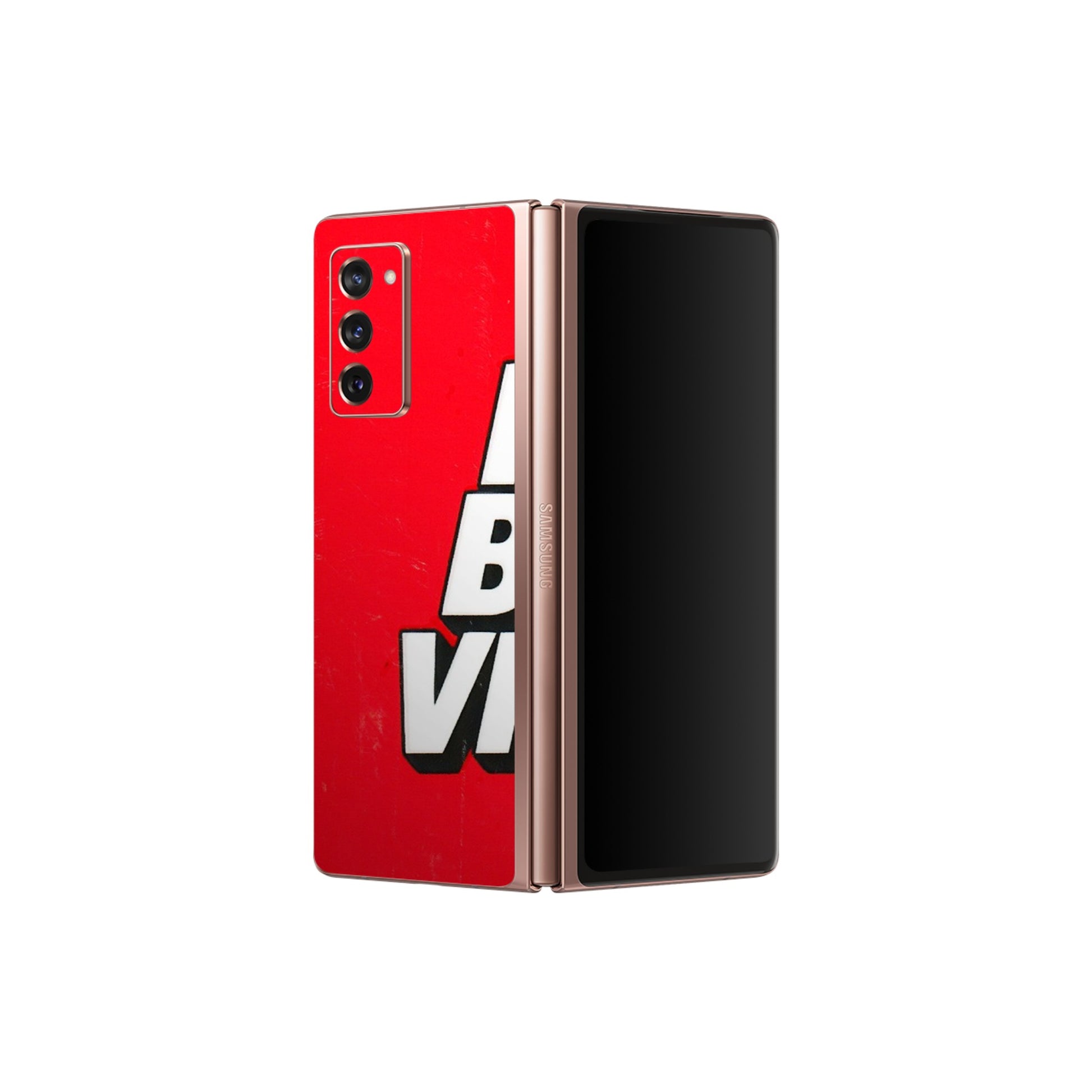 Samsung M/F/Note/Flip and C Phone Skins (All Models) - No Bad Vibes - 3D Embossed Finish (L-280) Samsung Galaxy Z Fold 2