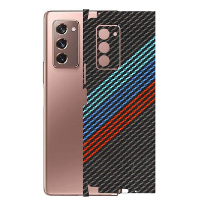 Samsung M/F/Note/Flip and C Phone Skins (All Models) - Carbon BM - 3D Embossed Finish (L-302) Samsung Galaxy Z Fold 2