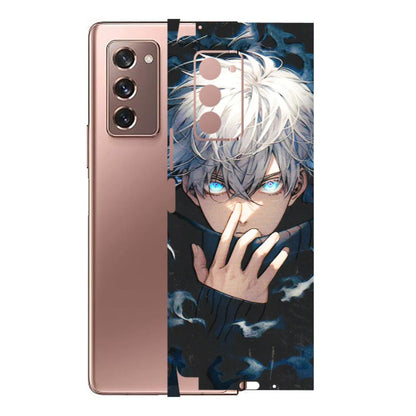Samsung M/F/Note/Flip and C Phone Skins (All Models) - New Jujutsu Kaisen Anime - 3D Embossed Finish (L-313) Samsung Galaxy Z Fold 2
