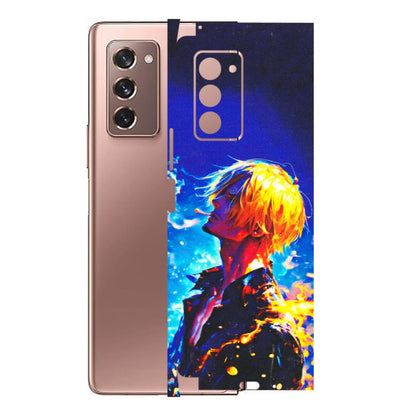 Samsung M/F/Note/Flip and C Phone Skins (All Models) - Sanji Vinsmoke One Piece - 3D Embossed Finish (L-319) Samsung Galaxy Z Fold 2