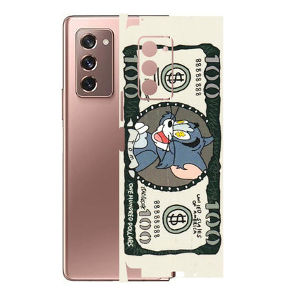 Samsung M/F/Note/Flip and C Phone Skins (All Models) - Tom Hundred Dollar - 3D Embossed Finish (L-324) Samsung Galaxy Z Fold 2