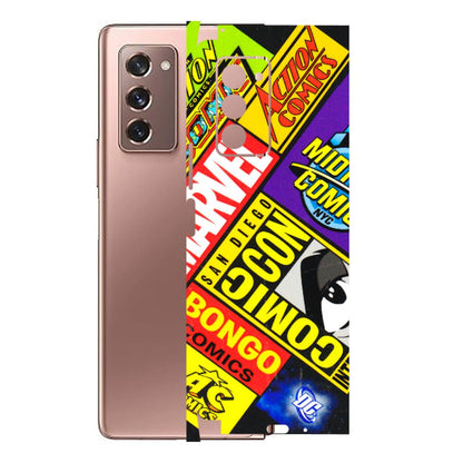 Samsung M/F/Note/Flip and C Phone Skins (All Models) - Bongo Comic Con - 3D Embossed Finish (L-325) Samsung Galaxy Z Fold 2