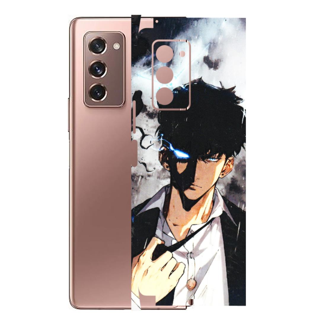 Samsung M/F/Note/Flip and C Phone Skins (All Models) - Sung Jinwoo Manhwa Anime - 3D Embossed Finish (L-328) Samsung Galaxy Z Fold 2