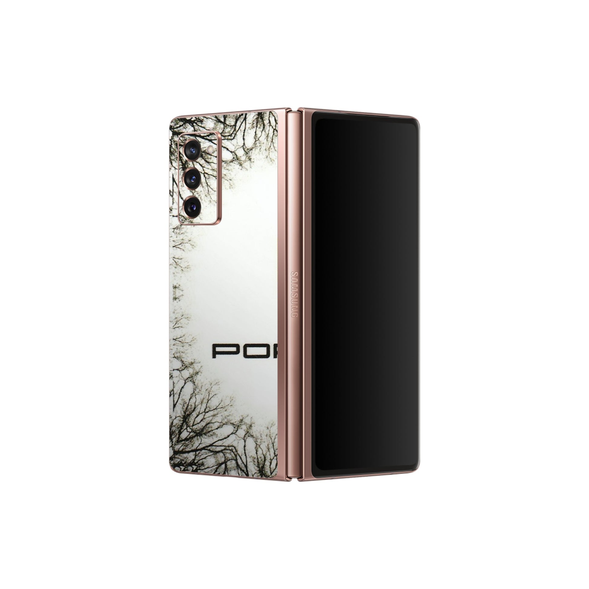 Samsung M/F/Note/Flip and C Phone Skins (All Models) - Porche Classic - 3D Embossed Finish (L-51) Samsung Galaxy Z Fold 2