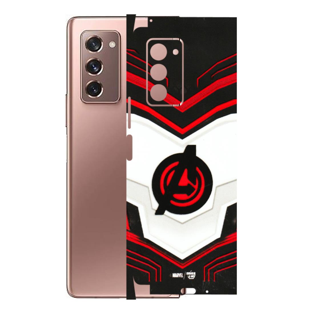 Samsung M/F/Note/Flip and C Phone Skins (All Models) - Avengers Logo - 3D Embossed Finish (L-55) Samsung Galaxy Z Fold 2